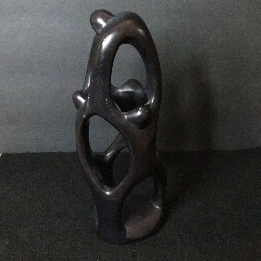 Figurines two African soap stone carvings minor scratches visible
